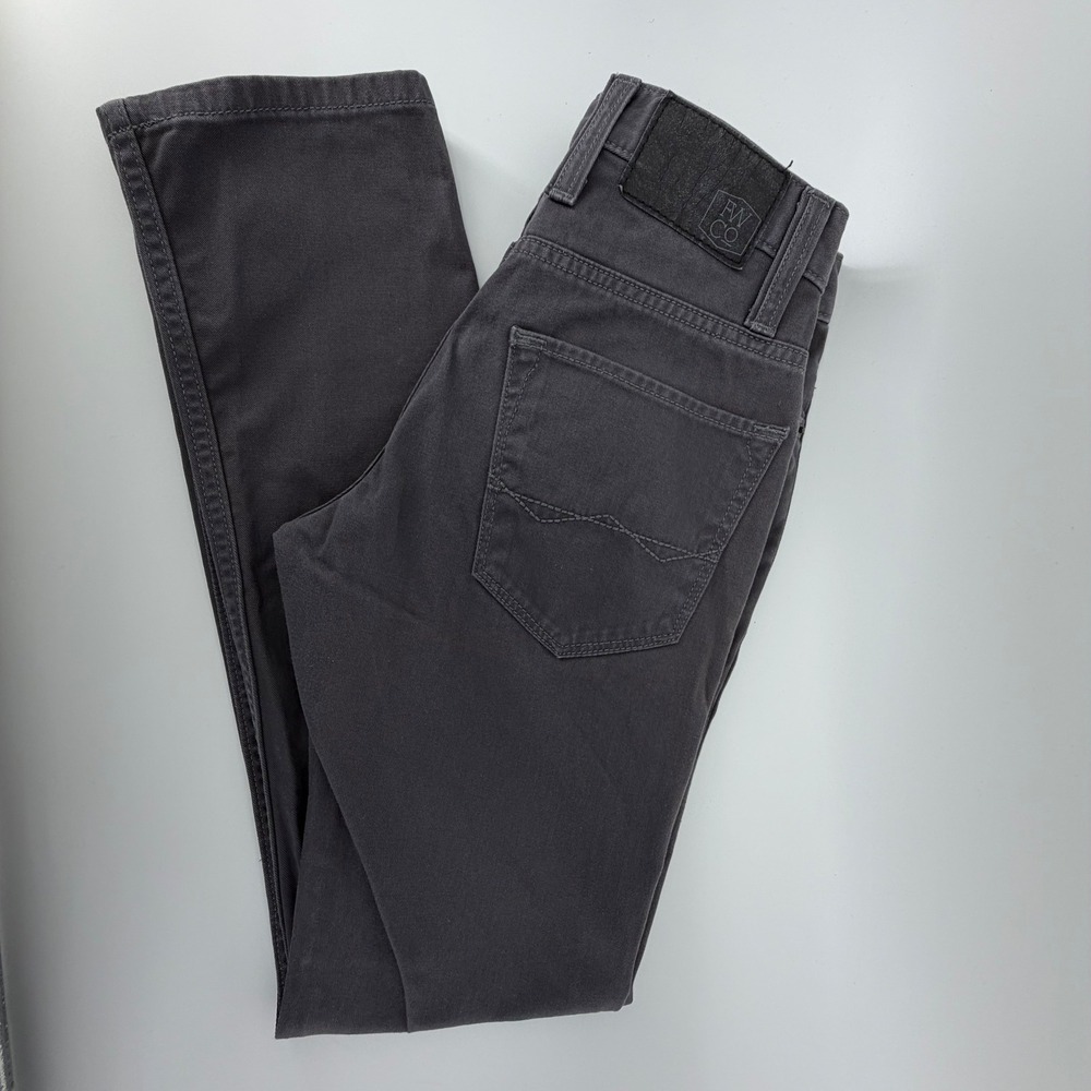 Free World Clothing Co Messenger Skinny Jeans Charcoal Gray Size 26‎